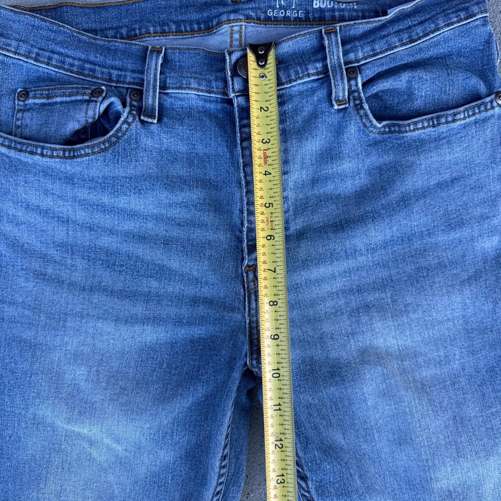 George Mens Bootcut Jeans Medium Wash Denim 32x30 - Picture 9 of 9